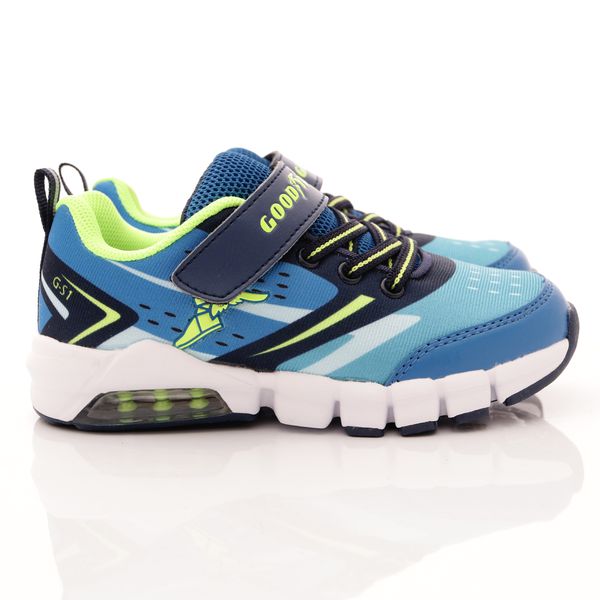 GOODYEAR - 運動童鞋-繽紛氣墊慢跑鞋(中童)-藍