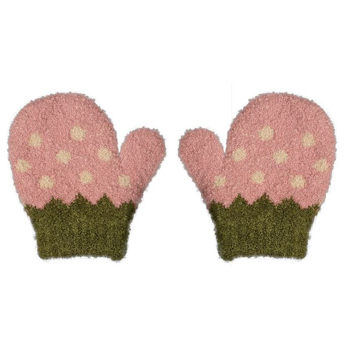 akachan honpo - 手套-草莓-粉紅色 (100cm)
