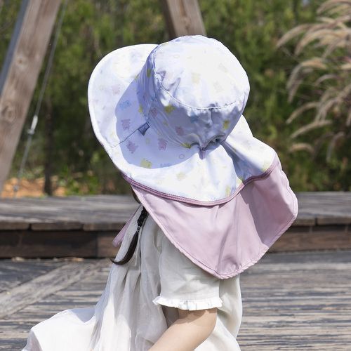 祈願魔法糖－頸部防護兒童防曬帽(可收放型)UPF50+ 3-10歲-禮盒包裝 (頭圍46-56cm)