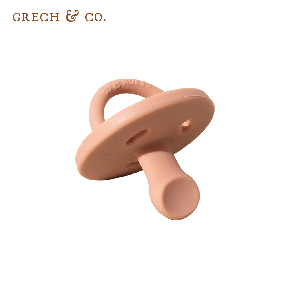 丹麥Grech&Co. - 矽膠安撫奶嘴-夕陽粉