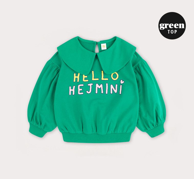 韓國 HEJMINI - 水手領泡泡袖褲裙套裝-象牙白