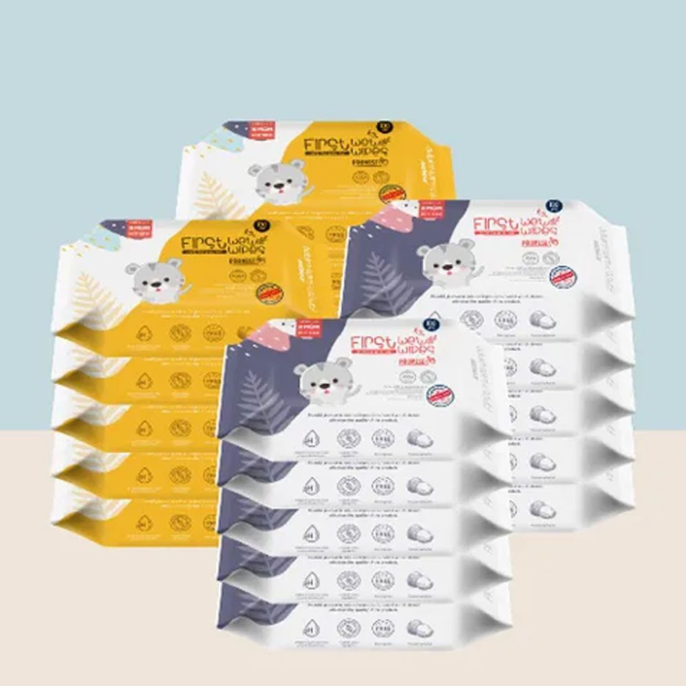 MOTHER-K - 自然純淨嬰幼兒濕紙巾-基本款100抽-20包組