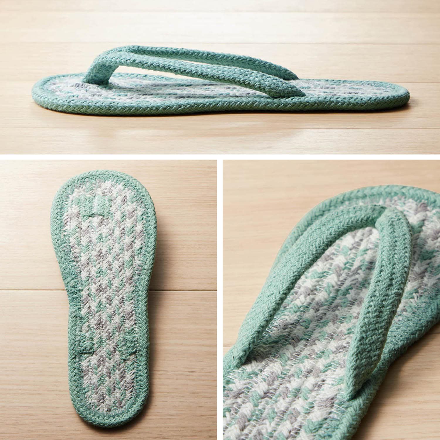 日本千趣會 - 夏日款 印度棉舒適夾腳室內拖鞋-海軍藍