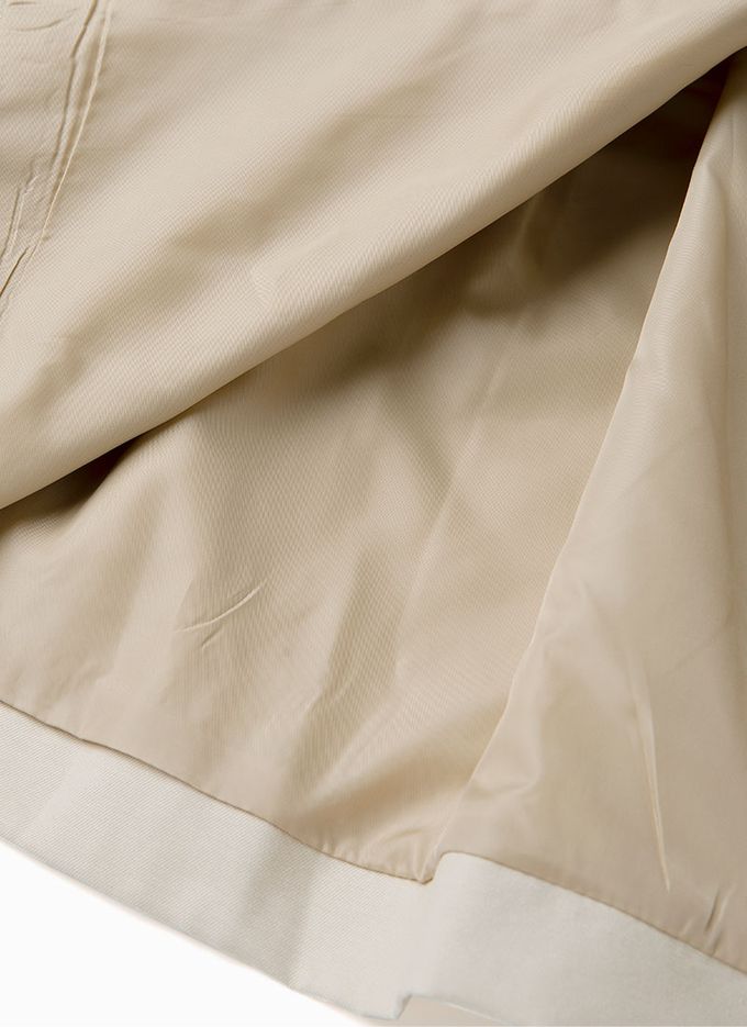 韓國 OZKIZ - 氣質裝飾腰帶長版風衣外套-卡其