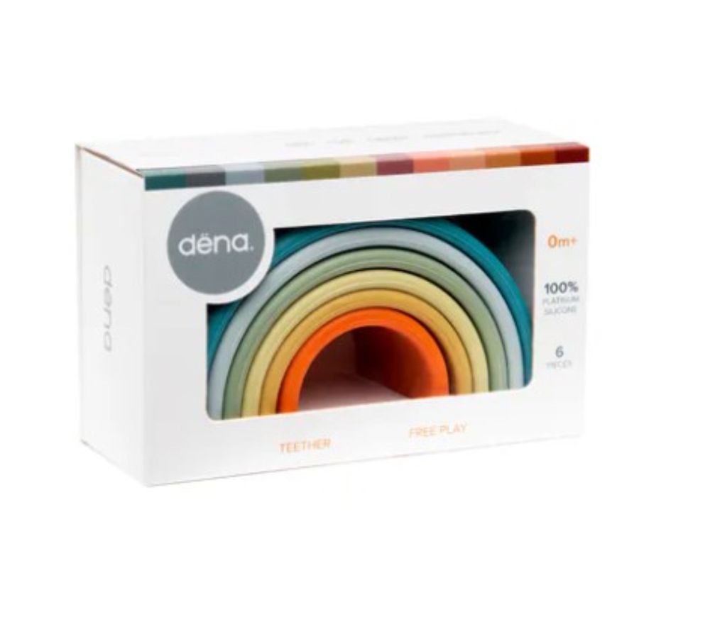 西班牙多功能益智軟積木.疊疊樂-彩虹6入-大地色  (有3色可選)