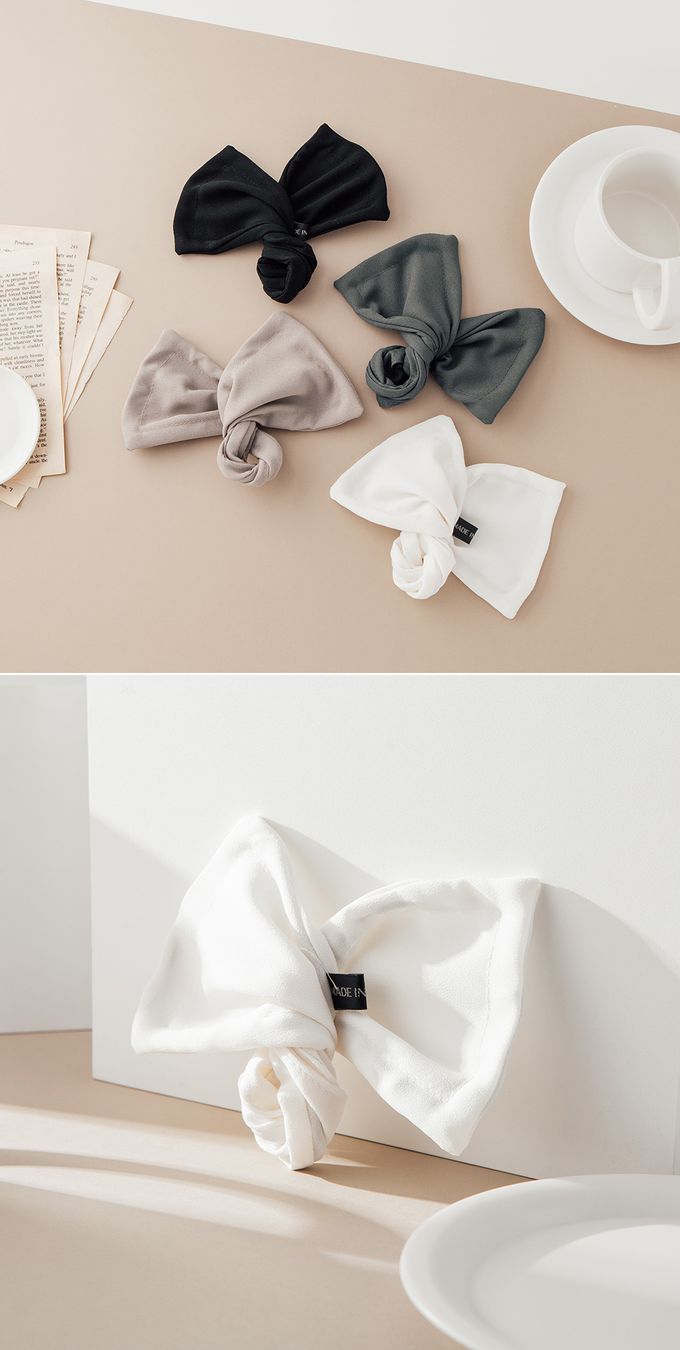 韓國 Soo&Soo - 韓式丸子頭編髮髮飾(素色)-黑 (約33*9.5cm)