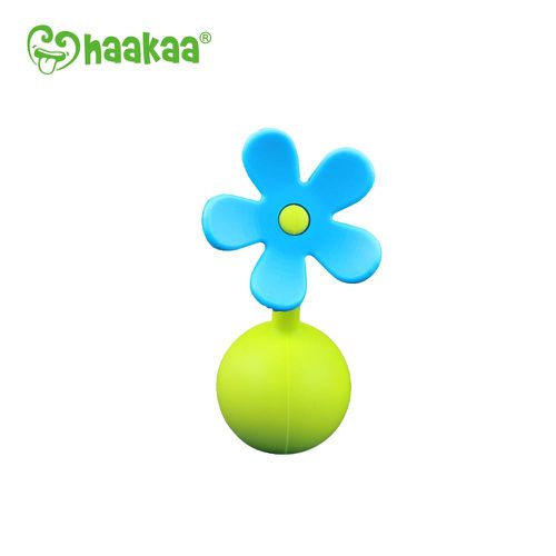 紐西蘭 HaaKaa - 第三代專利多功能哺乳系列-小花瓶塞配件-藍色-可通用第二代真空吸力集乳器