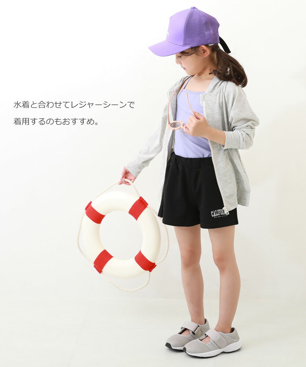 日本 devirock - 棉質休閒迷你運動短褲-灰白