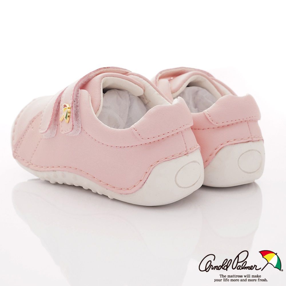 Arnold Palmer 雨傘牌 - 專櫃童鞋-皮質超輕學步鞋專櫃款(寶寶段)-粉-台碼=尺寸cm