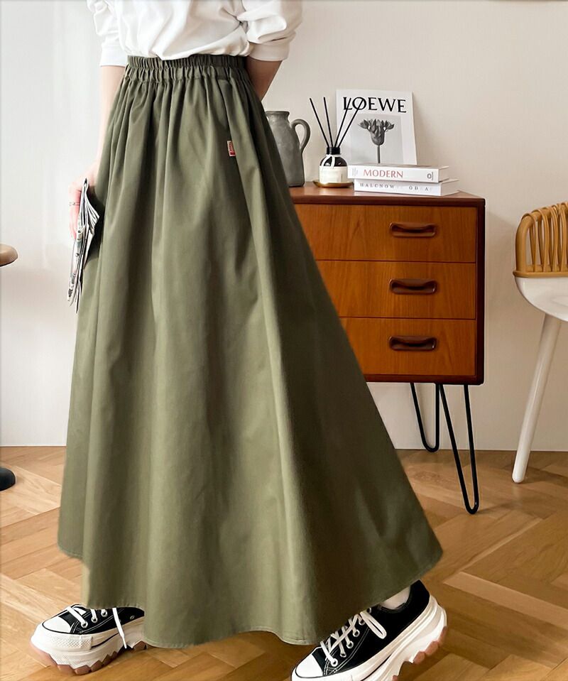 日本 Classical Elf - 百搭垂墜感修身長裙-黑