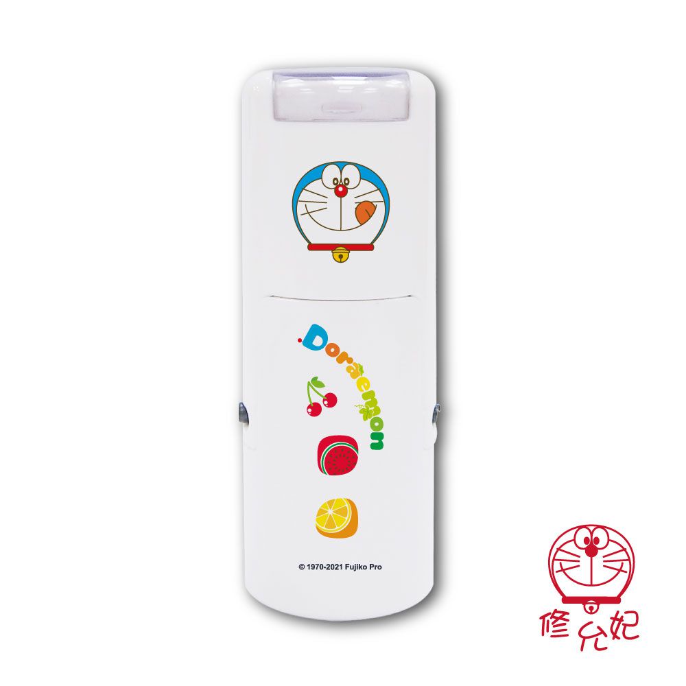 吉祥刻印 - 哆啦A夢橡皮事務回墨印章/小圓章-紅色墨-印面尺寸:圓形直徑1.2cm