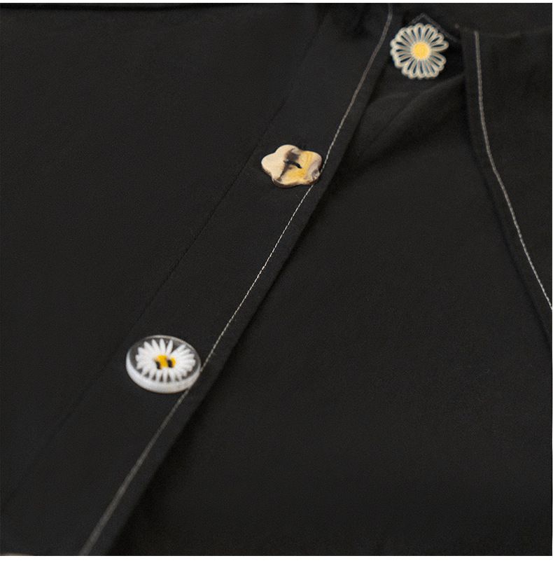 氣質彼得潘領長袖襯衫-白色