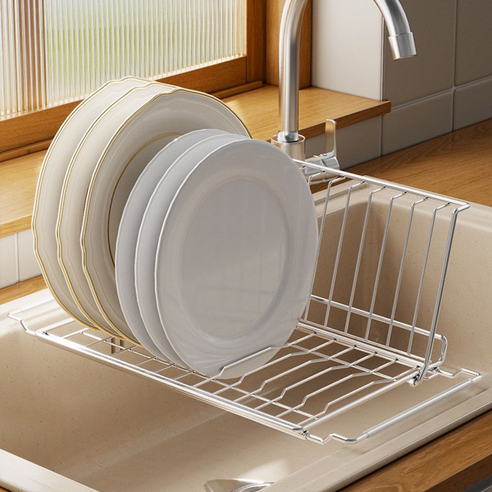 不鏽鋼摺疊瀝水架/碗盤瀝水折疊架