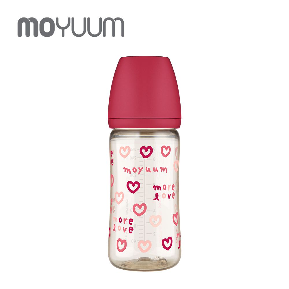 韓國 Moyuum - PPSU 寬口奶瓶-莓果心心 (SOOSOOJIN聯名款)-270ml