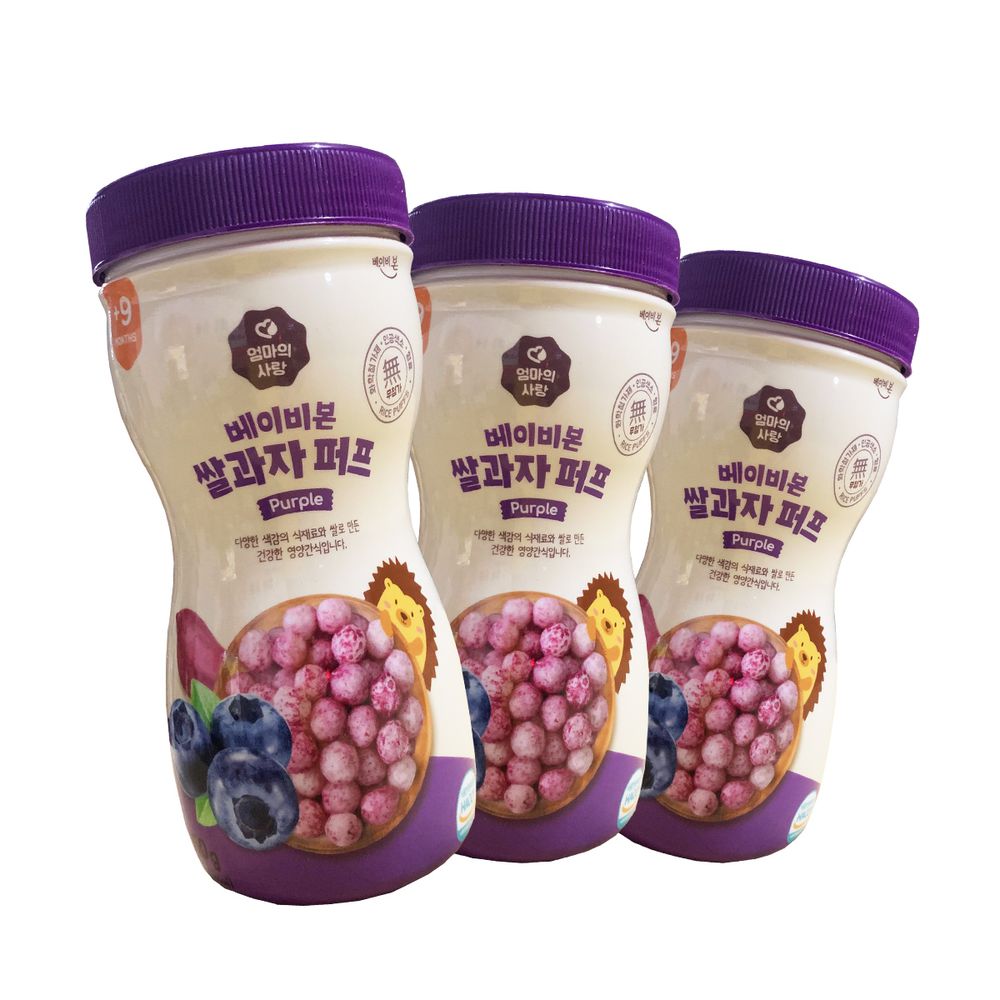 baby bon泡芙米餅-藍莓口味-3罐組-50克-50克