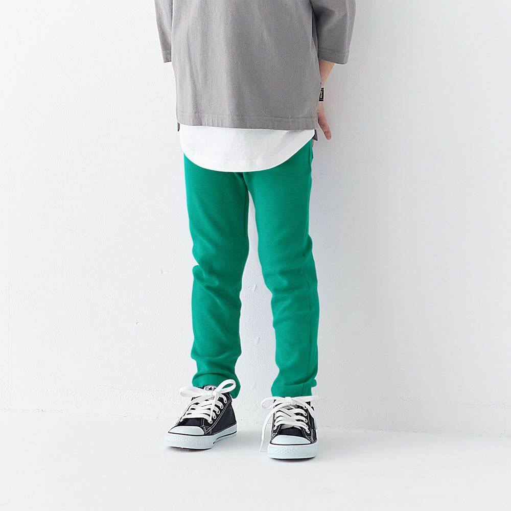 GITA 包色必收彈性好動長褲-素色-草綠