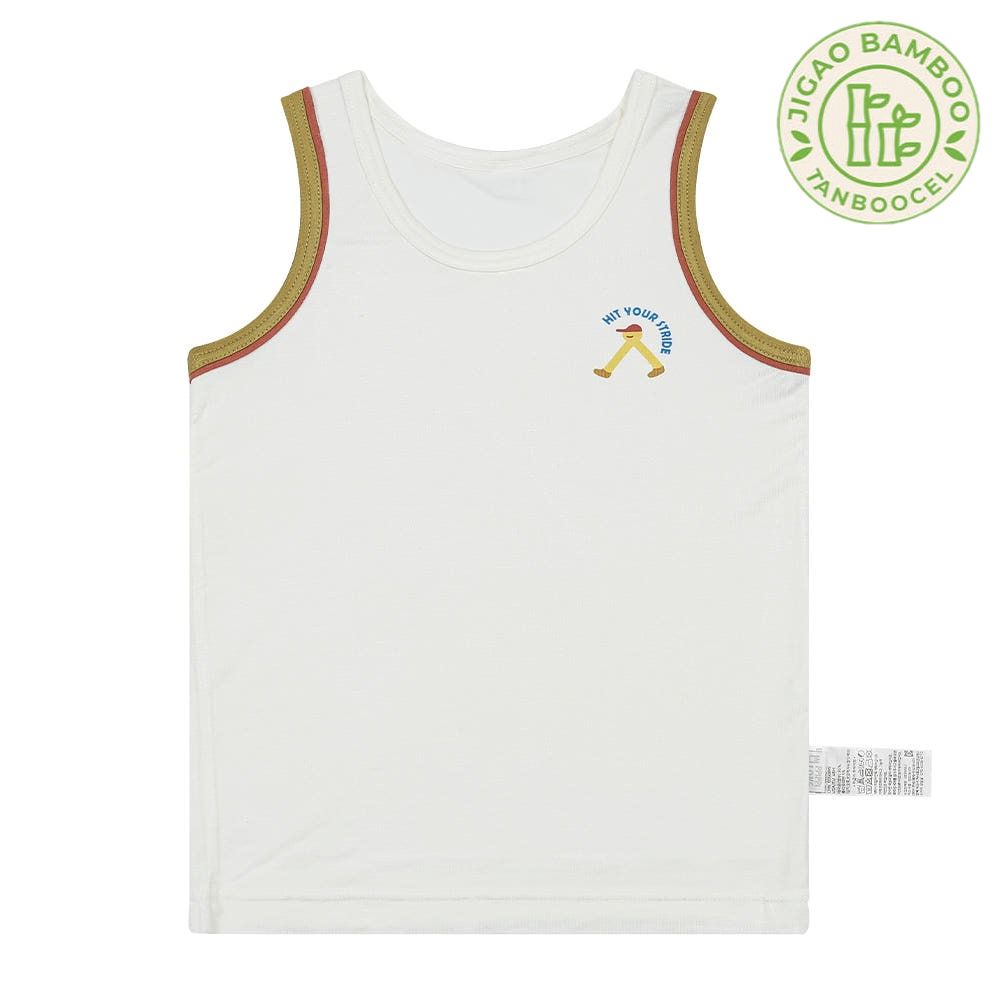 竹纖維抗菌除臭透氣背心內衣(男寶)-趣味長腿人
