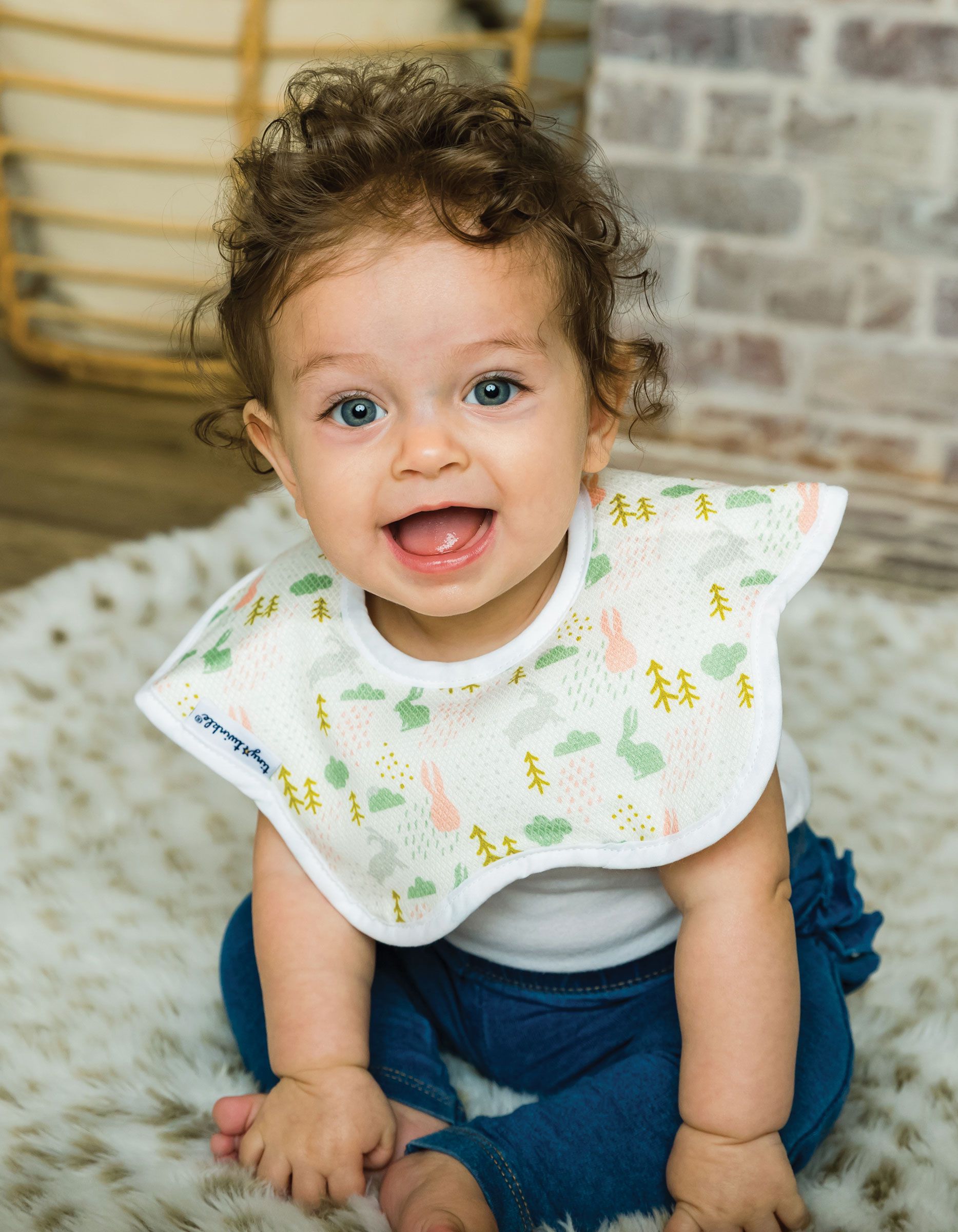 美國 tiny twinkle - 花型圍兜-雙入組-浪漫少女心