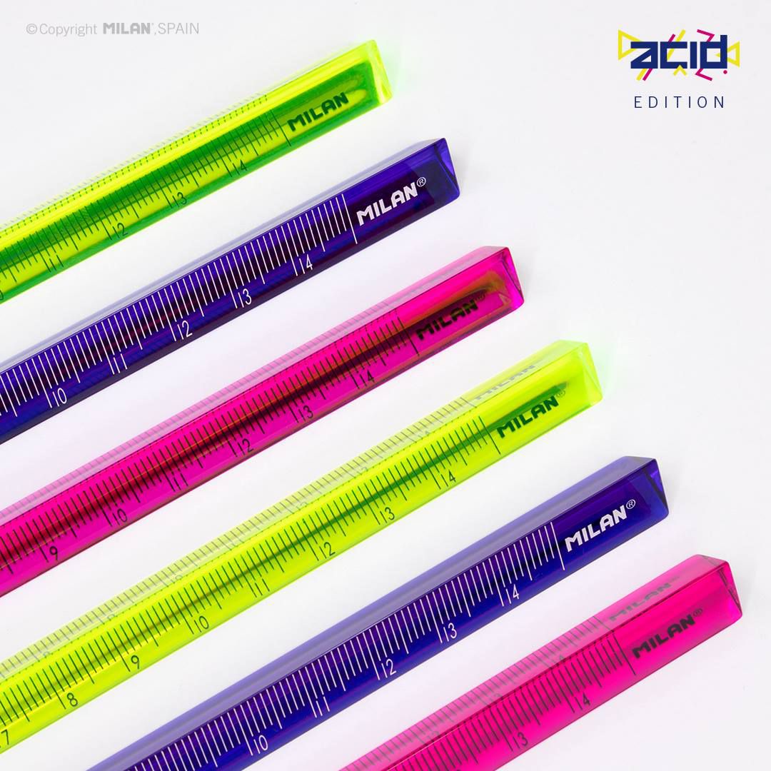 MILAN - 可透視三角尺_15公分 ML061TRRW15