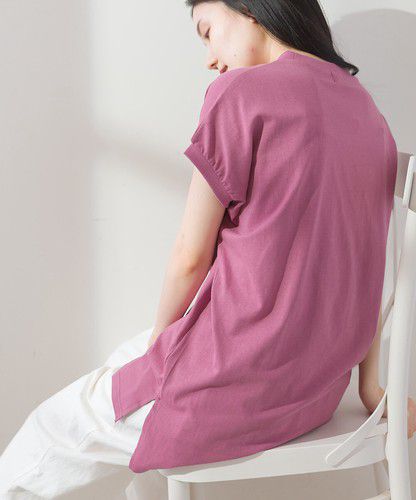 日本 Bou Jeloud - 100%純棉透氣簡約短袖上衣-焦糖橘