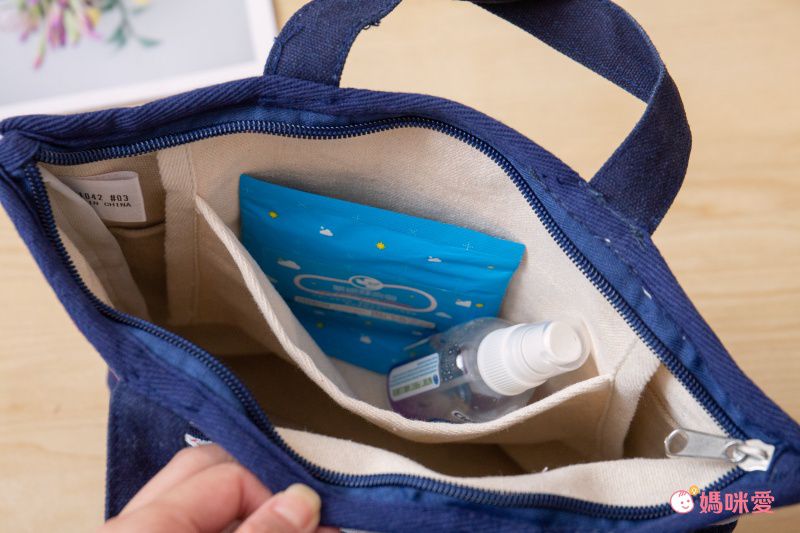 日本 Chepeli - 雞蛋人 2way伸縮容量變身手提包-海軍水手-深藍 (26x30x6cm)