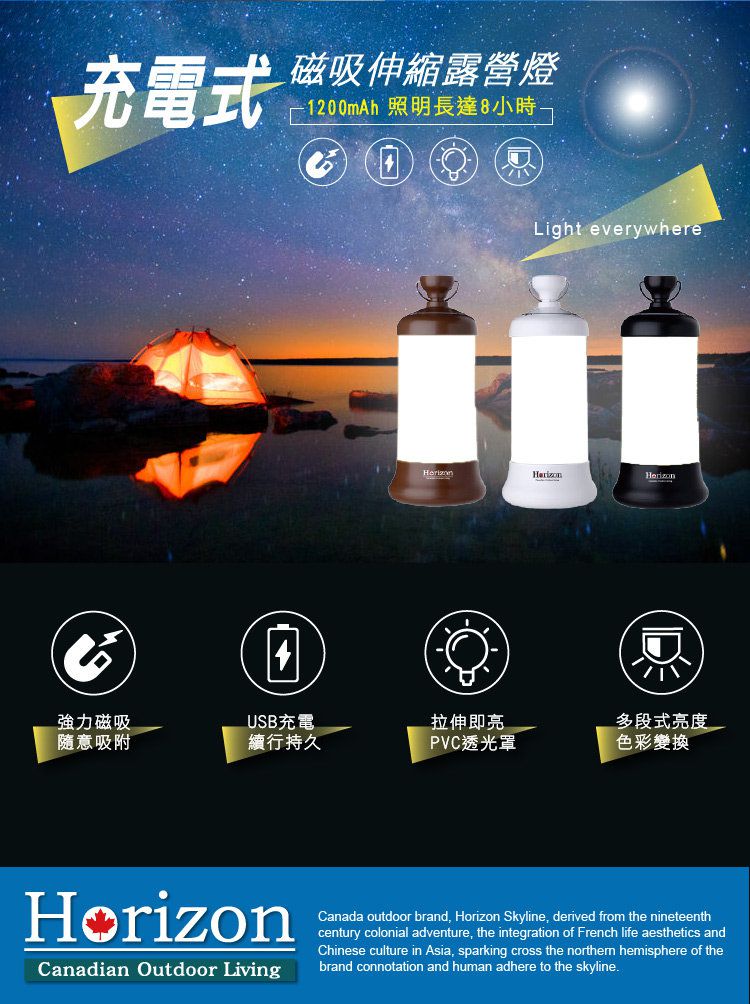 【加拿大 Horizon 天際線】輕量收摺帳篷/野餐墊/桌椅/折疊水桶