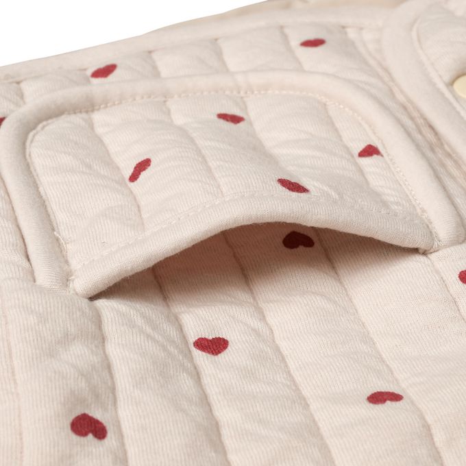 akachan honpo - 鋪棉夾克-滿版印花-象牙白色