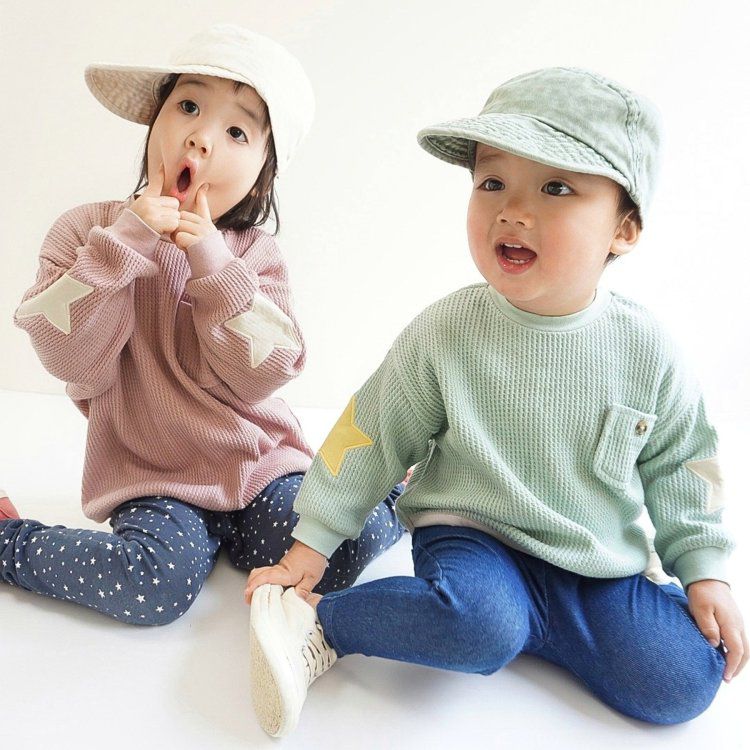 日本 BREEZE - 熱銷款 百搭鬆緊長褲(9分丈)-臘腸狗-奶油杏