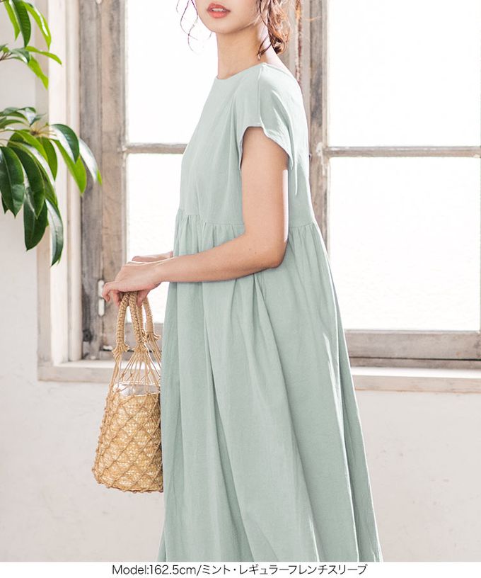 日本 Kobe Lettuce - 純棉清爽感2way領短袖洋裝(可選長度)-黑