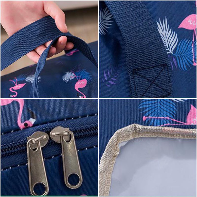 棉被收納提袋-淺藍白雲 (大51L（58*40*22cm）)