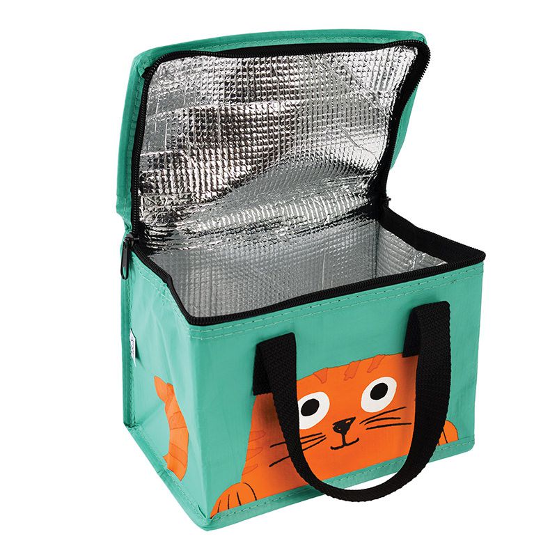 英國 Rex London - 環保保溫袋/保冷袋/便當袋/野餐袋-大眼橘貓