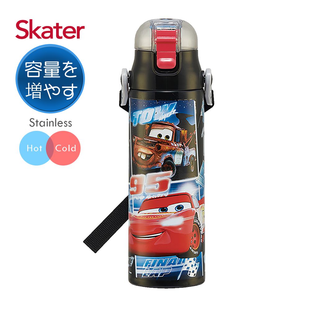 日本 SKATER - (直飲)不鏽鋼580ml保溫水壺-閃電麥昆LMQ-580ml