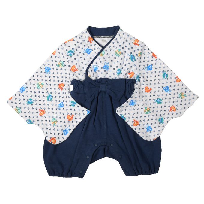 akachan honpo - 袴連身衣-(包屁衣)-深藍色
