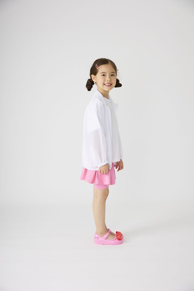 韓國 OZKIZ - 鬆緊腰層次蛋糕短褲裙-薰衣草紫