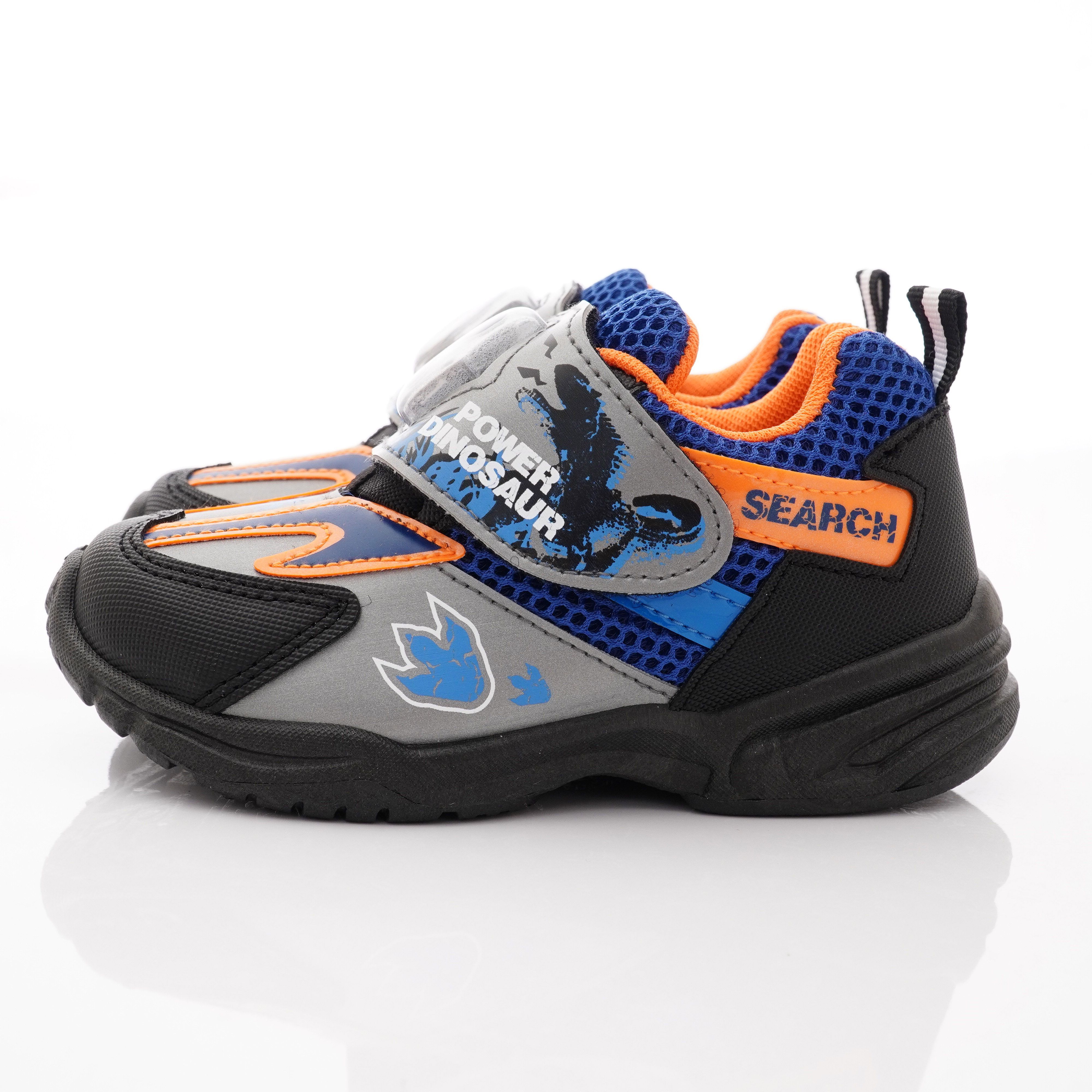 侏羅紀世界 - 恐龍電燈鞋款(中小童段)-鐵灰