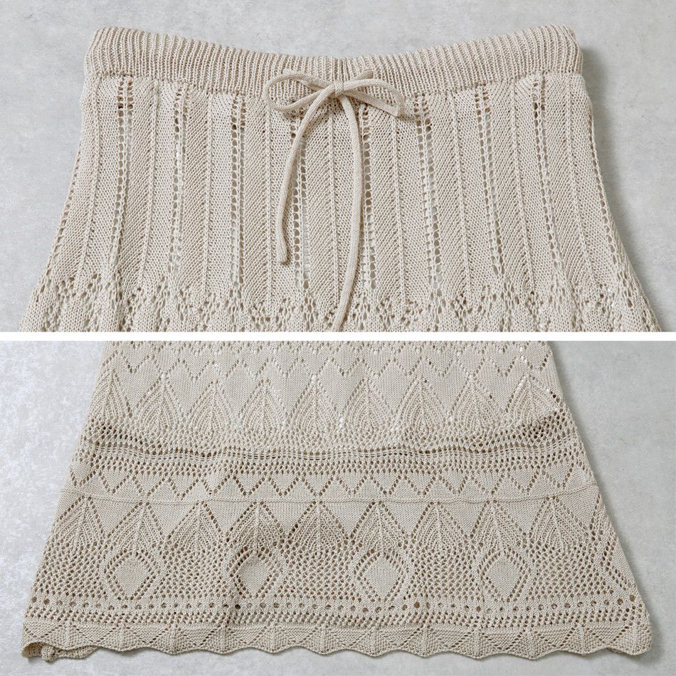 日本 Rejoule - 優雅鉤針雕花長裙-石墨黑