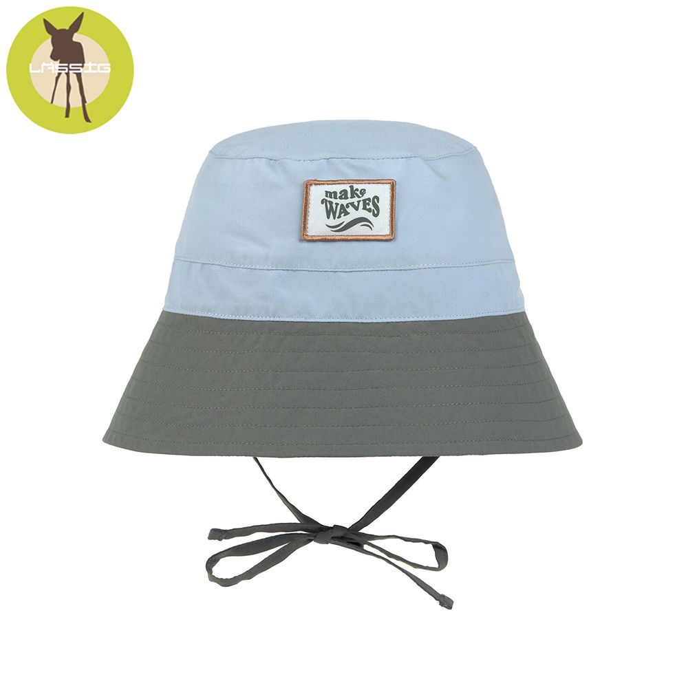 嬰幼兒抗UV海灘遮陽漁夫帽-晴空藍