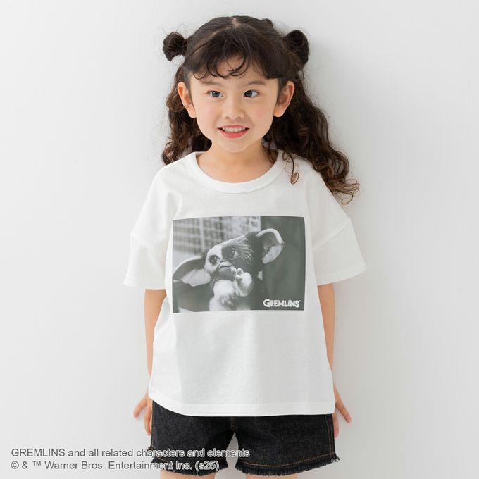 日本 Chil2 - 聯名款 100%純棉短袖上衣-電影角色小精靈-黑