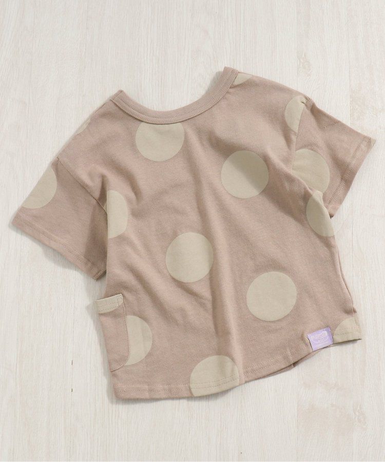 日本 BREEZE - 正反OK！圓領印花短袖上衣-線性-黑