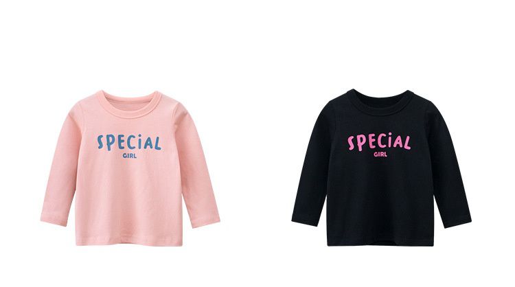 純棉長袖上衣-字母Special-白色