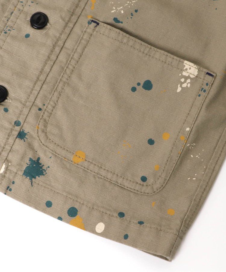 日本 BREEZE - 美式帥氣翻領夾克/薄外套-格紋-黑白