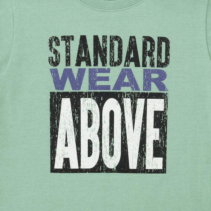 日本 b-ROOM - 防污速乾印花短袖上衣-巨大S-紅