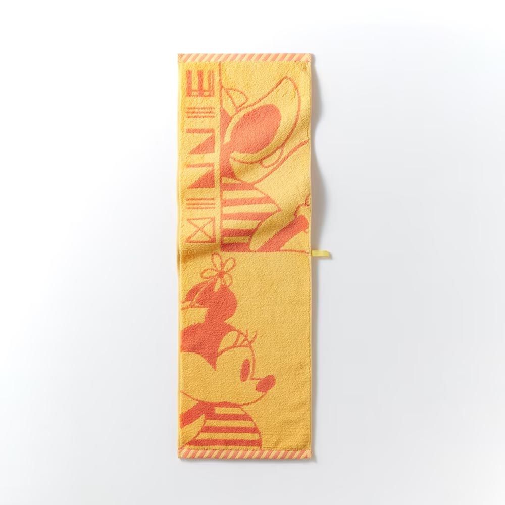 日本千趣會 - 日本製 迪士尼印花毛巾-米妮-橘黃 (22×72cm)