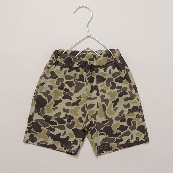 日本 BRANSHES - 100%棉 百搭休閒口袋短褲-直紋-黑白