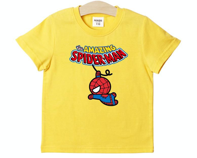 (韓製)正版復仇者聯盟 - 純棉T-繩索蜘蛛人-粉紅