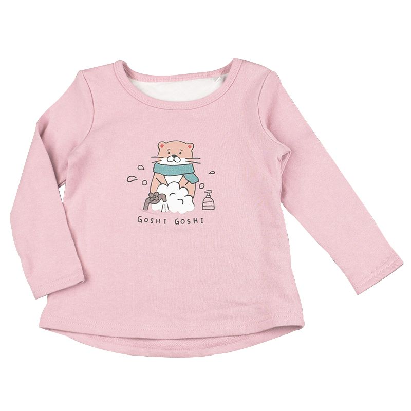 akachan honpo - 女長袖家居服CoCupa背部為棉紗-粉紅色