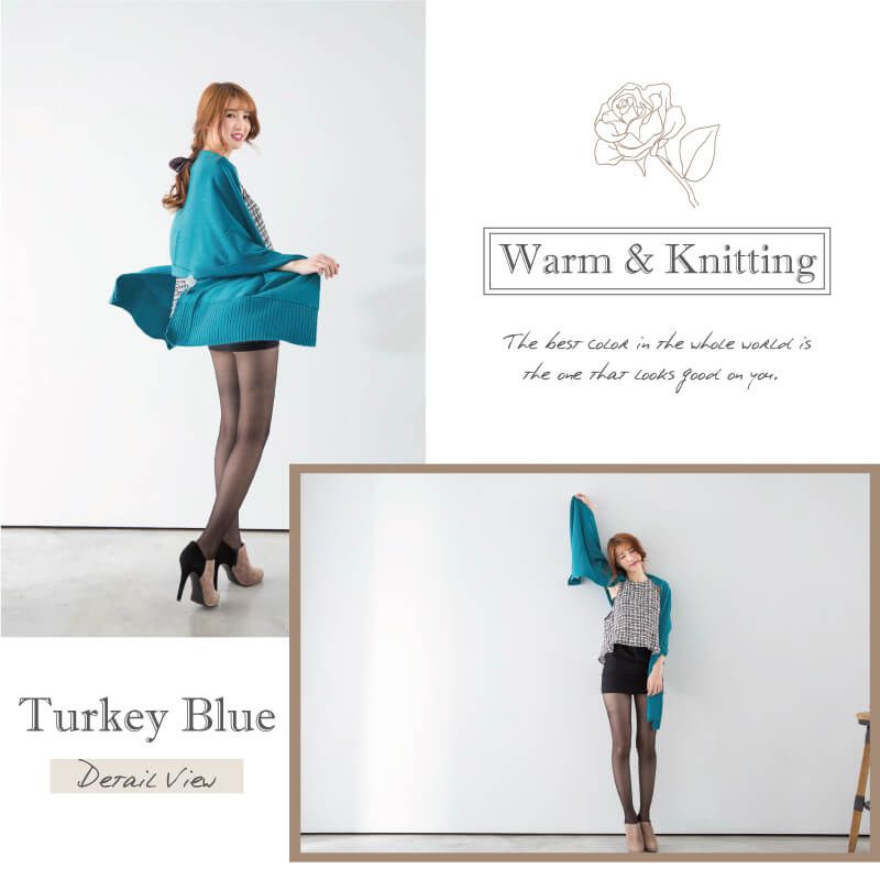 貝柔 Peilou - 純色多用途針織披肩圍巾-淺紫