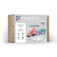 澳洲 Connetix - 粉彩磁力積木-磁力運輸車組(50pc)