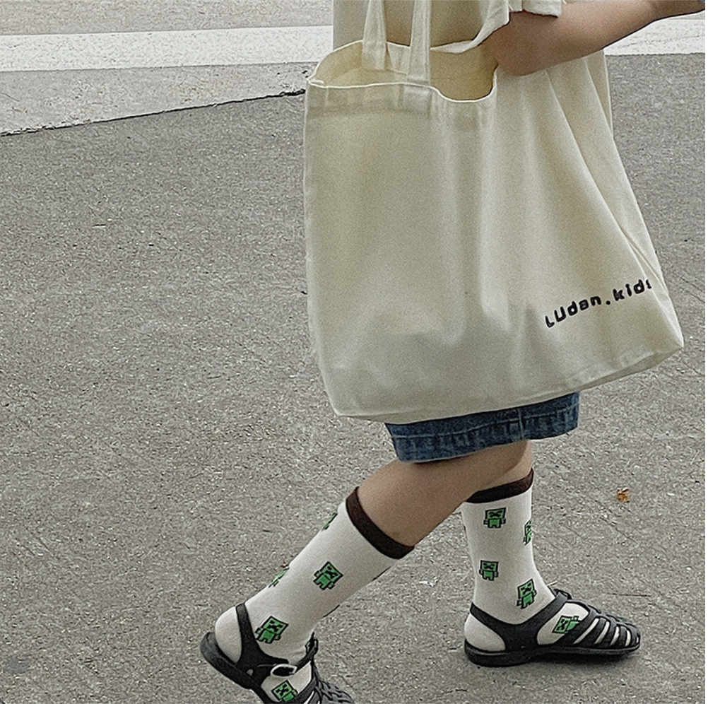 love, charlotte - 男孩卡通世界棉質中筒襪-4雙一組