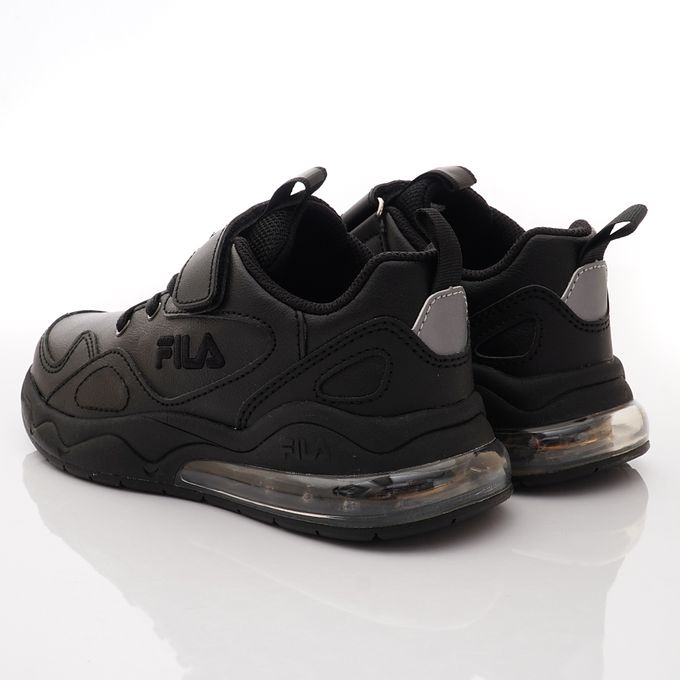 FILA - FILA氣墊純黑運動鞋-3-J811X-000黑(中大童段)-運動鞋-黑